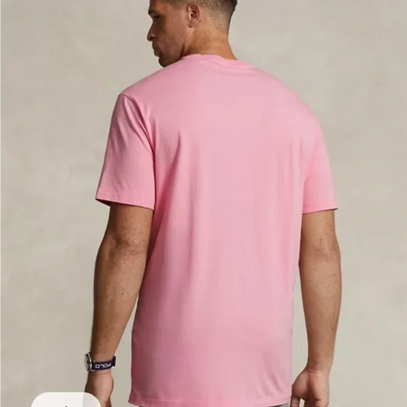 Polo by Ralph Lauren Men's Pink T-Shirt 2XLT Big & Tall New With Tags - Picture 4 of 8